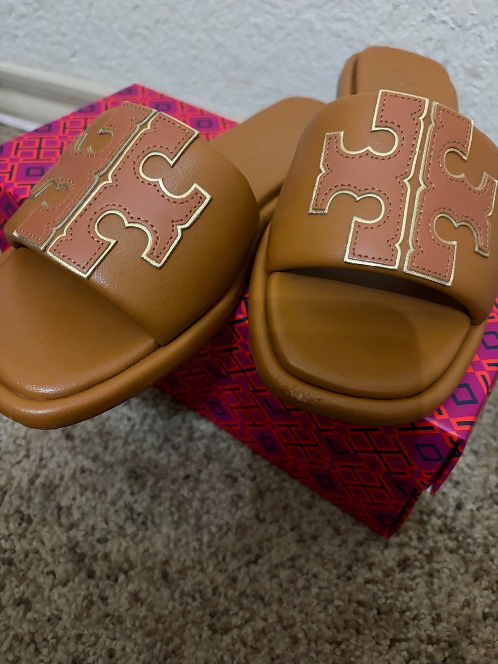 Tory Burch Bronze Ines Slide - Picture 4 of 5